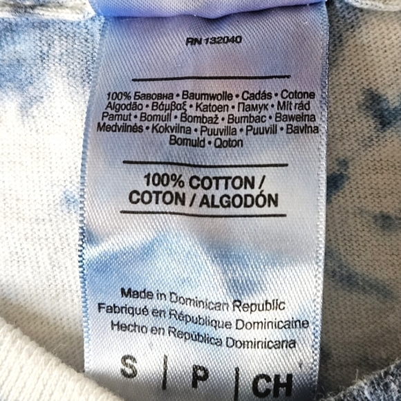 Vintage Embroidered Sturgis Rally Tee in Red, White, and Blue Tie Dye Size Small - Picture 6 of 8